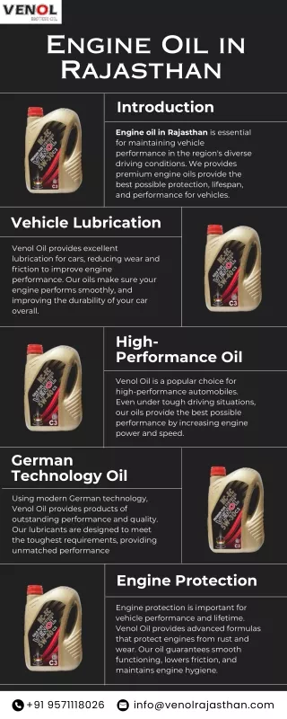 Engine Oil in Rajasthan