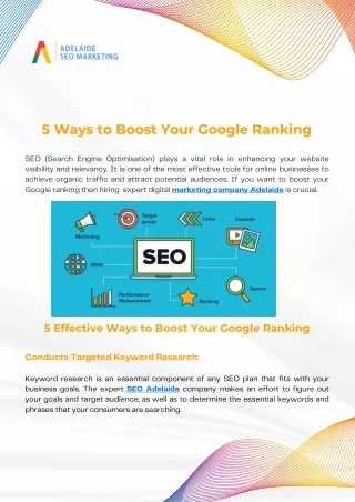 5 Ways to Boost Your Google Ranking