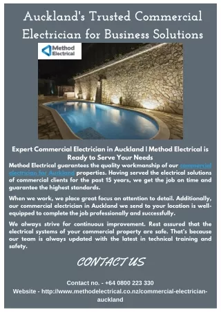 auckland s trusted commercial electrician