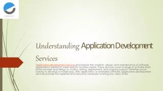 understanding application development services
