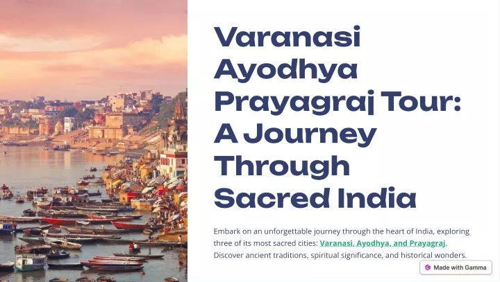 varanasi ayodhya prayagraj tour a journey through