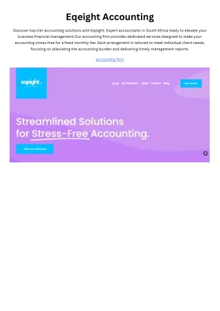 Eqeight Accounting