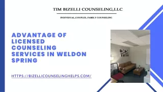 advantage of licensed counseling services