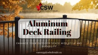 Durable Aluminum Deck Railing