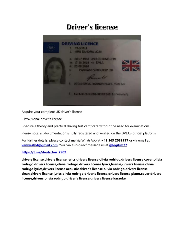 acquire your complete uk driver s license