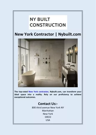 New York Contractor  Nybuilt.com