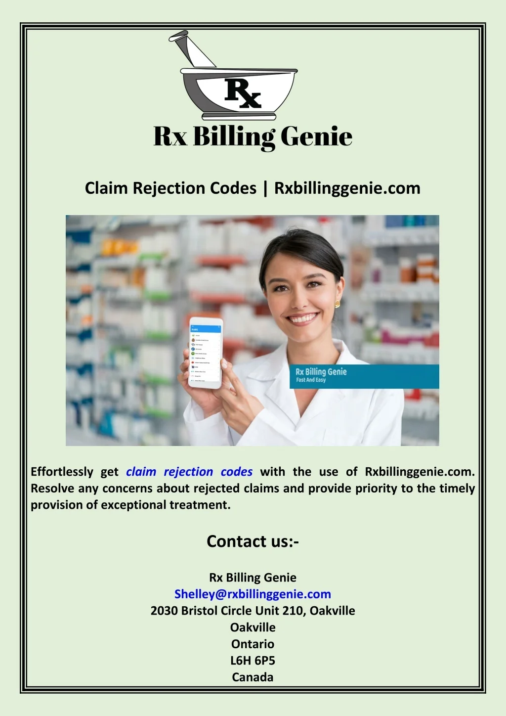PPT - Claim Rejection Codes Rxbillinggenie.com PowerPoint Presentation ...