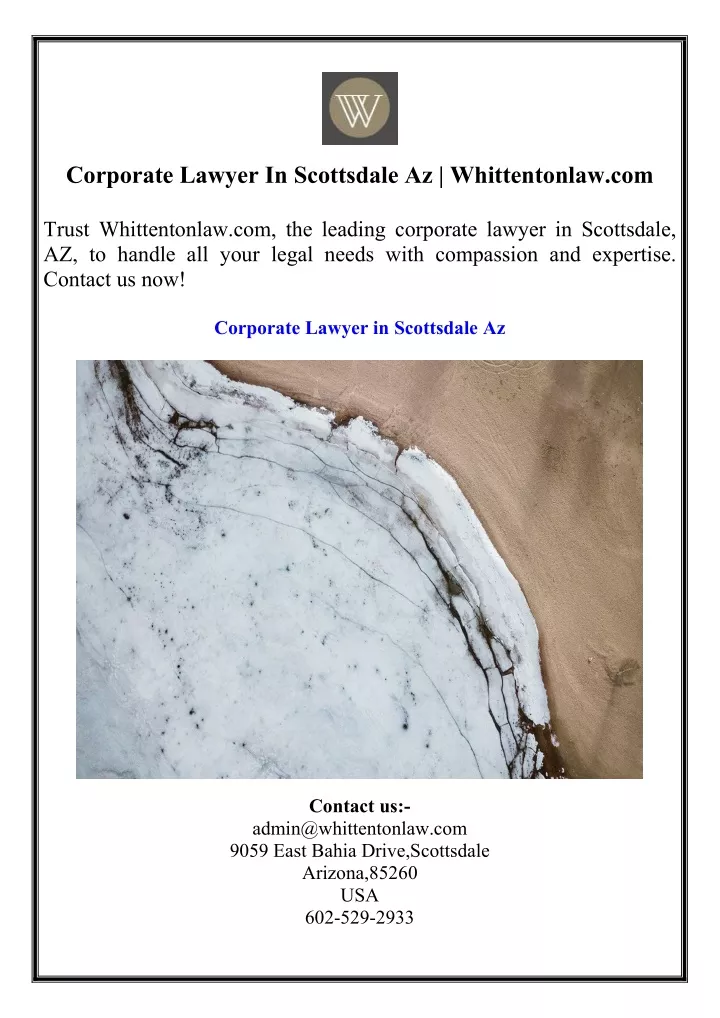 corporate lawyer in scottsdale az whittentonlaw