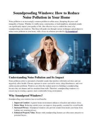 soundproofing windows how to reduce noise