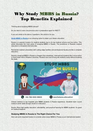 Why Study MBBS in Russia Top Benefits Explained