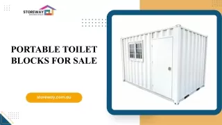 Portable Toilet Blocks for Sale