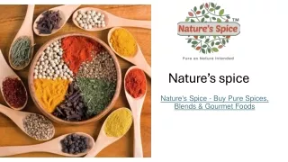 nature s spice