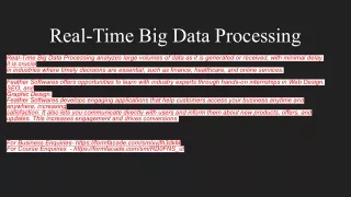 real time big data processing