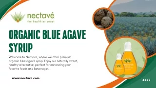 Organic Blue Agave Syrup