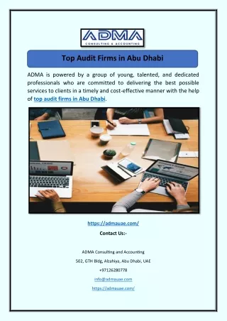 Top Audit Firms in Abu Dhabi