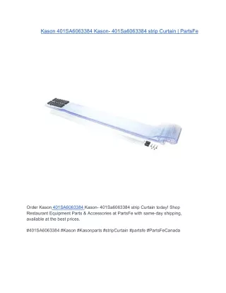 Kason 401SA6063384 Kason- 401Sa6063384 strip Curtain | PartsFe