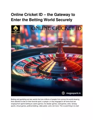 Florence Book provides many betting options by Online Cricket ID