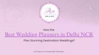 Find the Best Wedding Planners in Delhi NCR for a Perfectly Crafted Event
