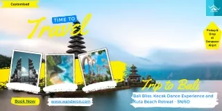 Bali Bliss Kecak Dance Experience and Kuta Beach Retreat - 5N6D