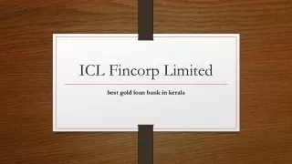 ICL Fincorp Limited