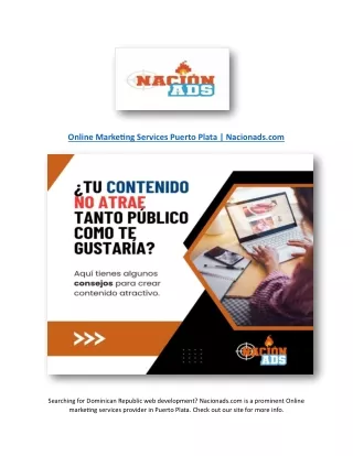 Seo Services Puerto Plata | Nacionads.com