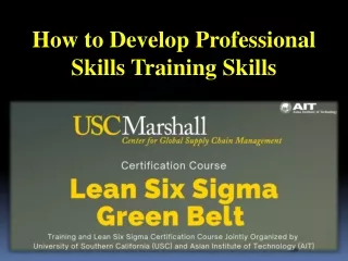 How to Develop Professional Skills Training Skills