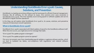 understanding quickbooks error 15106 causes solutions and prevention