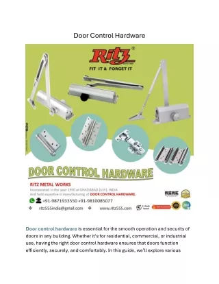 Door Control Hardware