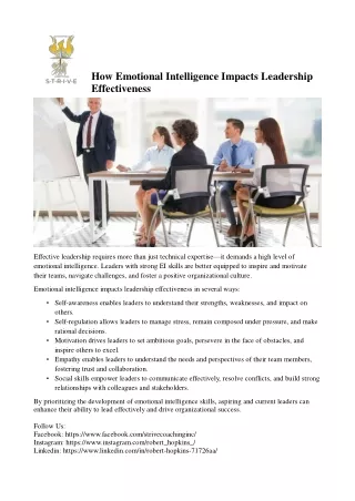 Career development coaching