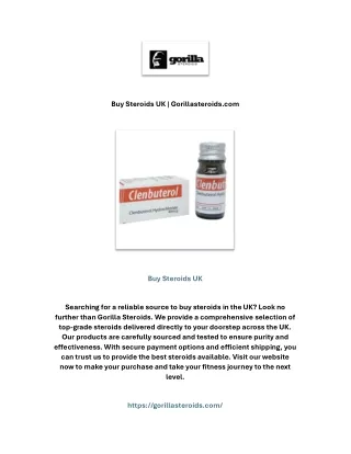 Buy Steroids UK | Gorillasteroids.com