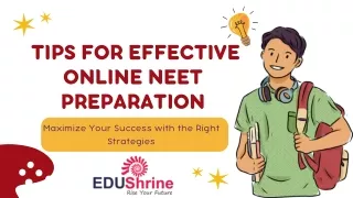 Tips for Effective Online NEET Preparation