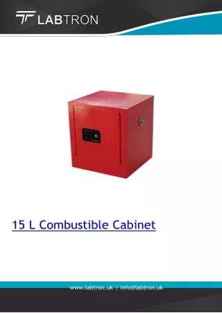 15 l combustible cabinet