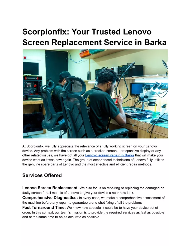 scorpionfix your trusted lenovo screen