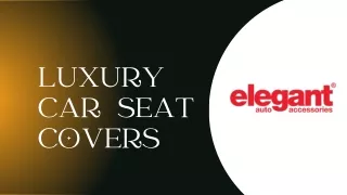 luxury car seat covers