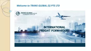 Logistic Shipping Company in Singapore