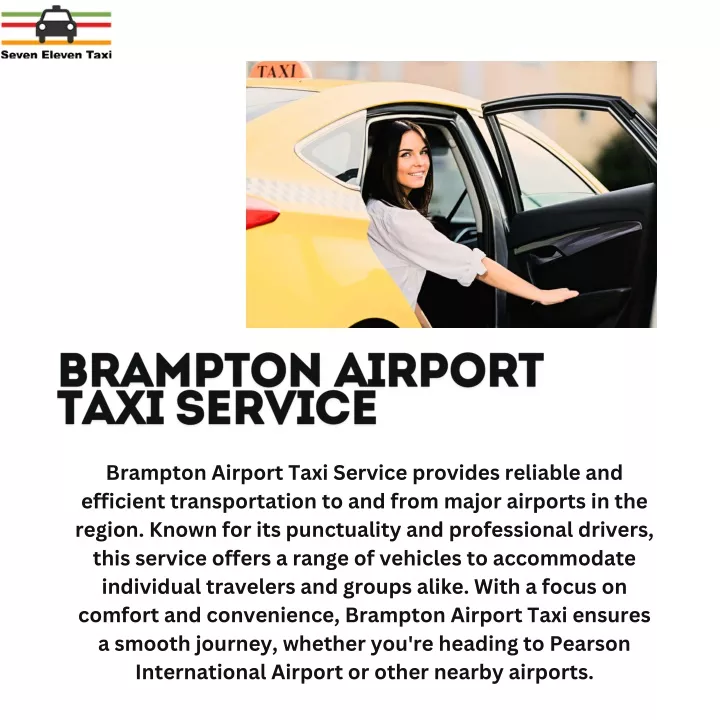 brampton airport taxi service provides reliable