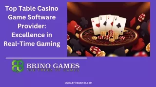 top table casino game software provider