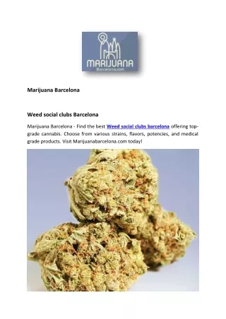 Marijuana Barcelona