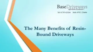 The Many Benefits of Resin-Bound Driveways