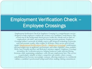 Best Background Check Companies For Employers – Employee Crossings