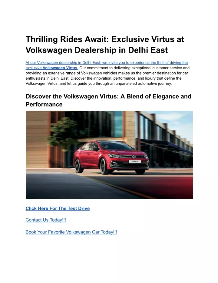 thrilling rides await exclusive virtus