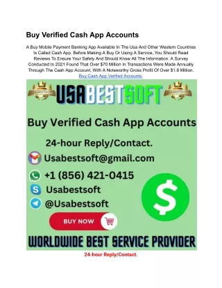 Buy Verified Cash App Accounts