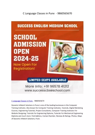 C Language Classes in Pune