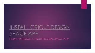 Install cricut design space app