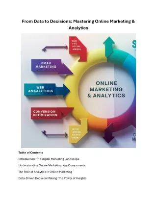 Online Marketing & Analytics