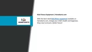 Kids Fitness Equipment  Homekartz.com