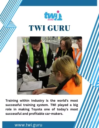 Enhancing Workplace Safety with TWI Job Safety Training