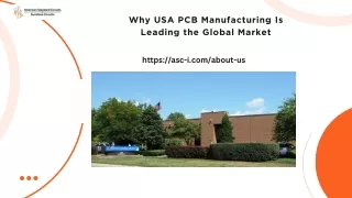 Why USA PCB Manufacturing Is Leading the Global Market