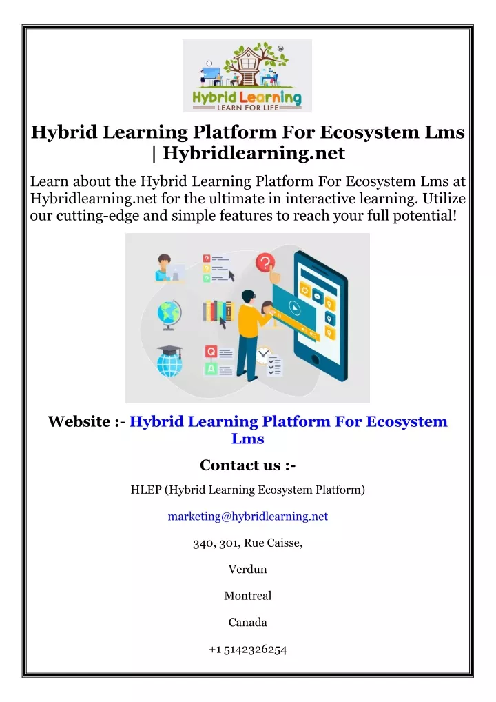 hybrid learning platform for ecosystem