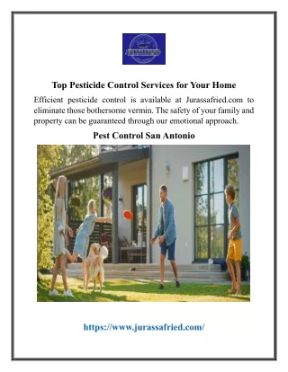 Top Pesticide Control Services for Your Home